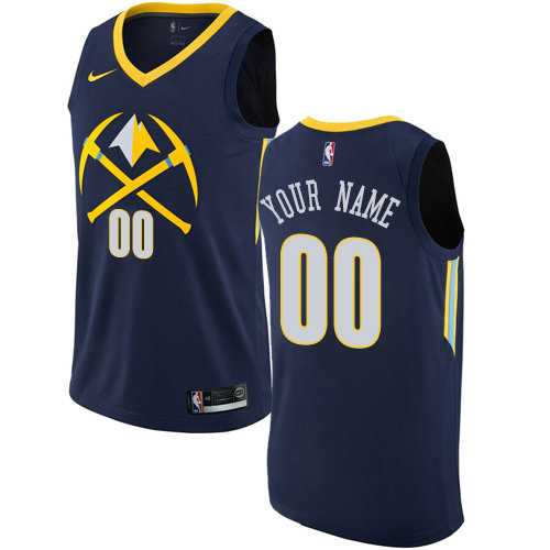 Men & Youth Customized Denver Nuggets Swingman Navy Blue Nike City Edition Jersey->customized nba jersey->Custom Jersey